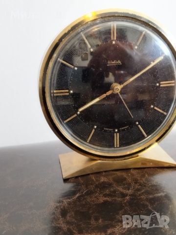 Стар механичен будилник, настолен часовник, снимка 1 - Антикварни и старинни предмети - 46416812