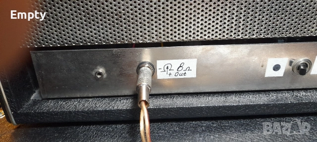 Лампов китарен усилвател с кабинет, снимка 12 - Ресийвъри, усилватели, смесителни пултове - 53900008