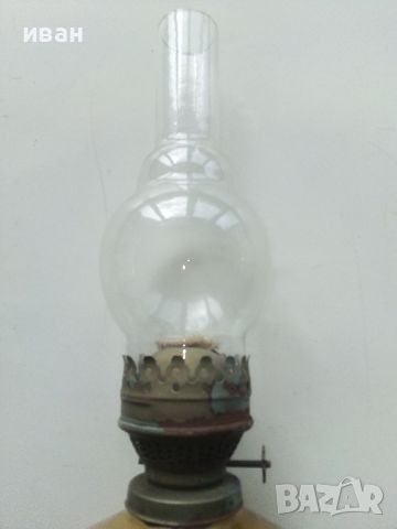 Стара газена лампа, комплект със стъклото., снимка 3 - Антикварни и старинни предмети - 45885787