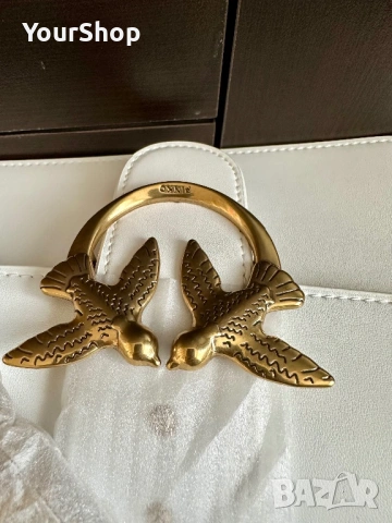 Чисто нова чанта, колан и пртфейл Pinko в бял цвят, снимка 7 - Чанти - 54049103