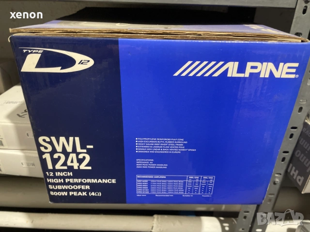 Alpine Subwoofer Alpine SWL-1242 , снимка 4 - Аксесоари и консумативи - 34710907