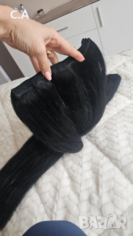 100% Естествена коса, снимка 8 - Аксесоари за коса - 54281072