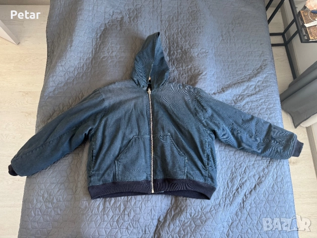 Balenciaga denim apparel bomber jacket