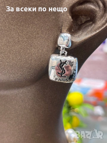 Yves Saint Laurent Обеци От Медицинска Стомана - Различни Цветове И Модели Код SK1211, снимка 5 - Обеци - 54094933