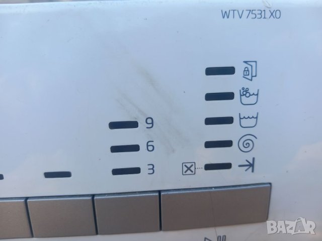 Продавам преден панел с платка за пералня Beko WTV7531XO, снимка 4 - Перални - 46715215