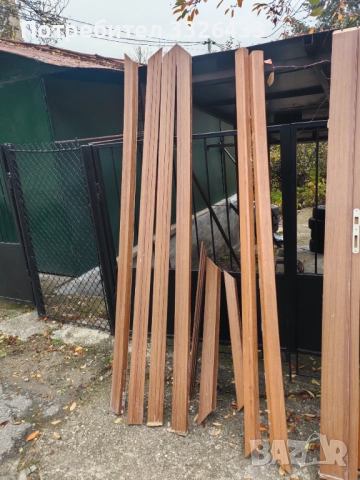 Интериорна дървена врата с 2 каси и лайстни , снимка 5 - Интериорни врати - 52376473