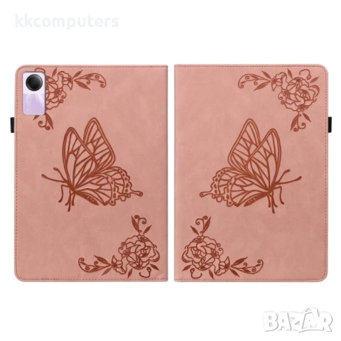 Xiaomi Redmi Pad SE 11 Butterfly Flower Кожен Калъф и Протектор, снимка 7 - Калъфи, кейсове - 51141049