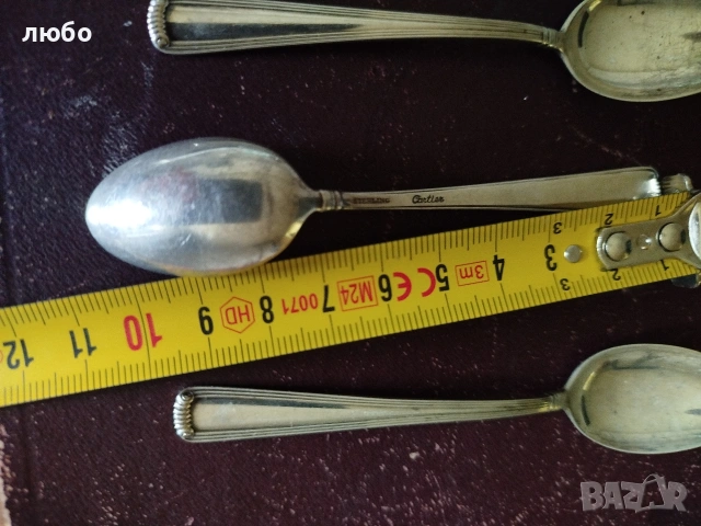 Сребърни Лъжички CARTIER STERLING 0,925 74гр, снимка 17 - Антикварни и старинни предмети - 44415512