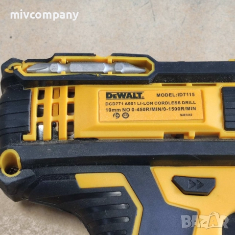 Акумулаторен винтоверт DEWALT ID 7115, снимка 3 - Винтоверти - 52447672
