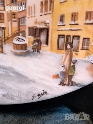 немска декоративна порцеланова чиния Kaiser 27/2 , снимка 4 - Декорация за дома - 51558151