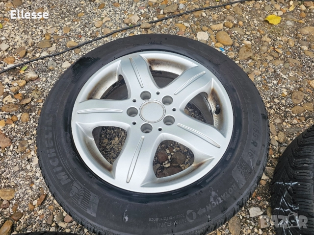 Алуминиеви джанти 16 цола Мерцедес 225/55/16, снимка 4 - Гуми и джанти - 52024620