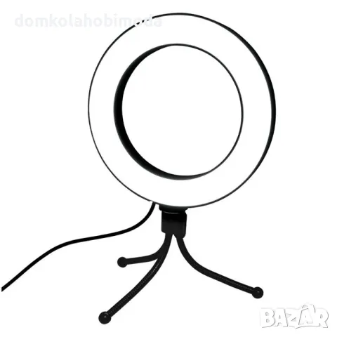 Лед ринг, Ring Light 48 LED със статив,3 цвята, 13 степени, снимка 1 - Светкавици, студийно осветление - 48003526