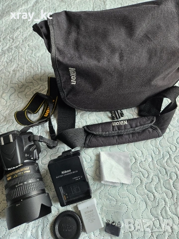 Nikon D3200 + 18-70 DX / само 1858 кадъра / 2 батерии / чанта – като нов, снимка 6 - Фотоапарати - 53753666