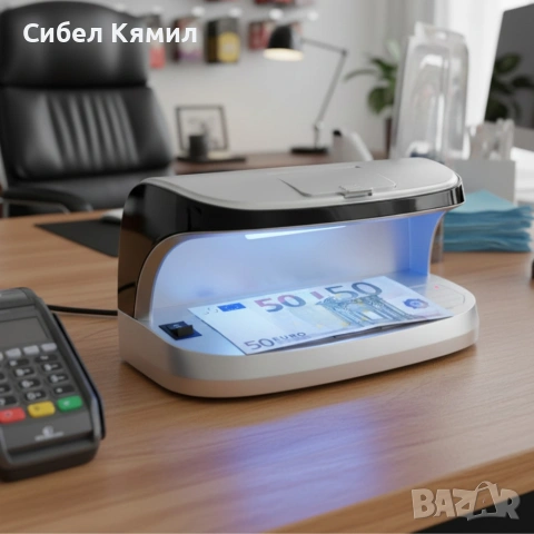 Детектор за фалшиви банкноти – преносим UV детектор с магнитен сензор и вградена батерия