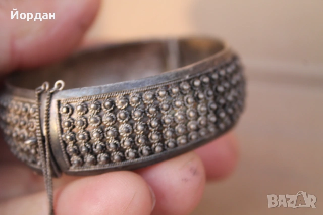 Дамска сребърна гривна , снимка 5 - Гривни - 53877488