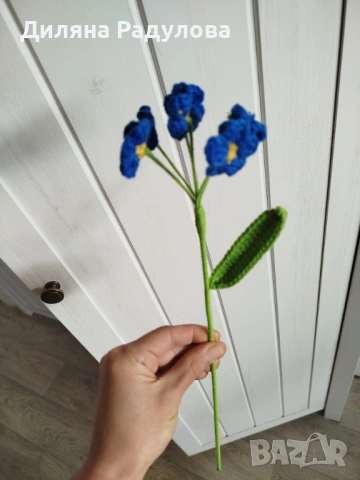 Плетени цветя, снимка 12 - Декорация за дома - 54291356