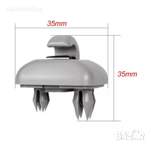Щипки за сенник, 2бр, сивVW, Audi, Skoda, снимка 4 - Аксесоари и консумативи - 51481395
