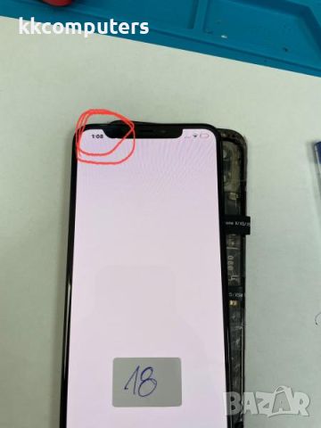 LCD Дисплей за iPhone XS Max 6.5'+ Тъч скрийн / Черен / ДЕФЕКТ 18 Баркод : 240642, снимка 1 - Резервни части за телефони - 46753635