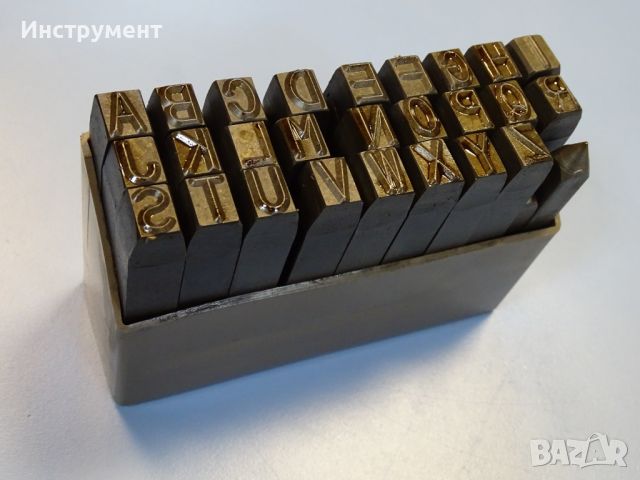 Комплект шлосерски букви-латиница 10 mm Junior Steel Punch Marushin Kogyosha (A-Z), снимка 4 - Други инструменти - 45617148