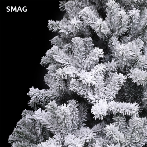 Коледна елха зелена със заснежена корона - 180см_1227290, снимка 2 - Други - 52330207