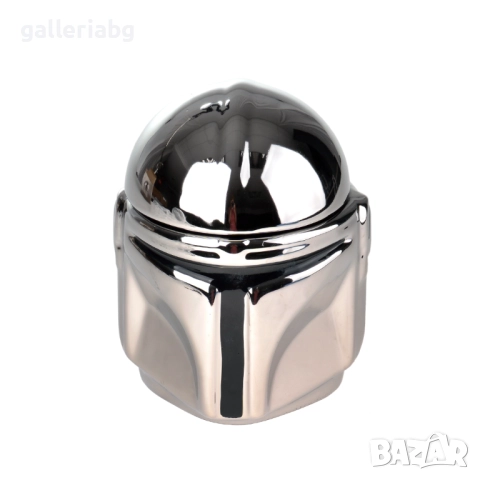 3D керамична чаша шлем киборг Mandalorian – сувенир с капак 200 мл