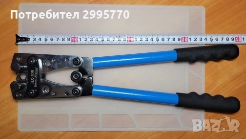 Клещи за кримпване на кабелни обувки , снимка 2 - Други инструменти - 52882015