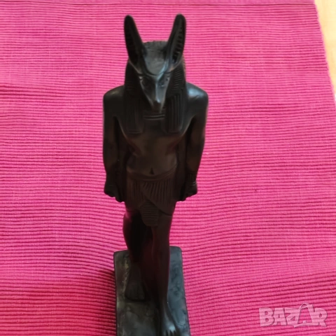 Статуетка на египетския бог на задгробния живот,Анубис. , снимка 8 - Статуетки - 53048154