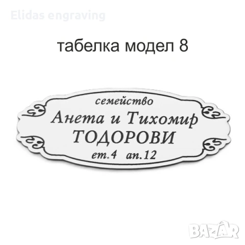 Табелка за пощенска кутия или врата, снимка 8 - Други стоки за дома - 53668387