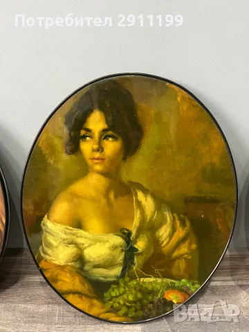 Елипсовидна картина, комплект от 4 бр., снимка 6 - Картини - 50359182