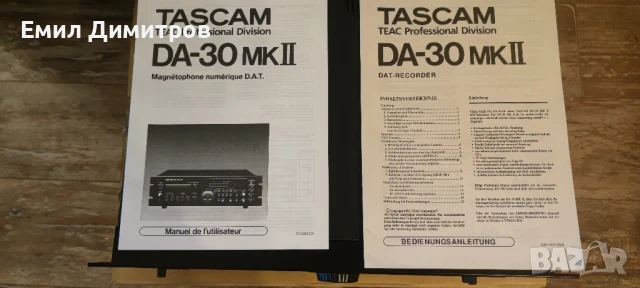Tascam DA30 MK II Professional DAT Recorder , снимка 4 - Декове - 51199628