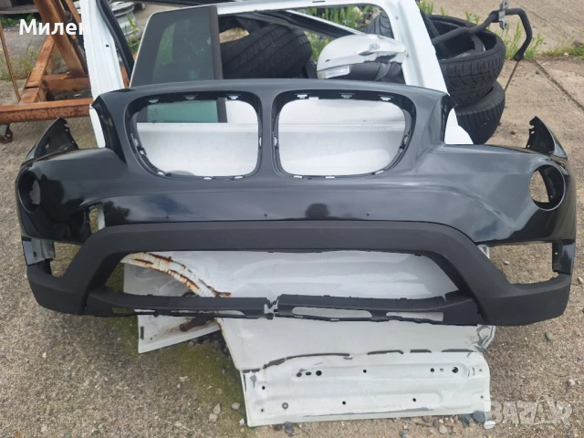 BMW X1 E84 LCI Facelift X-Line 2012-2015 Година Предна Броня Оригинална Със Спойлер БМВ Х1 Фейслифт , снимка 12 - Части - 50482052