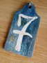 синя дървена дъска с номер 7 за декорация, снимка 2