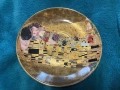 Чаша с чинийка G  Klimt  Ар Нуво  позлатен порцелан  отличен състояние  без следи от употреба  2 бр, снимка 5