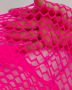 Мрежеста розова еластична рокля , снимка 3