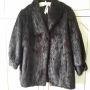 Черно кожено палто, снимка 1 - Палта, манта - 45159670