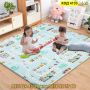 Сгъваемо детско килимче за игра, топлоизолиращо 180x200x1cm - Жираф и Писта с Влакчета - КОД 4133, снимка 3