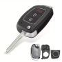 Кутийка за ключ за Hyundai, Santa FE, IX25, IX35, IX45, 2+1 бутона, изкачащо острие, снимка 1