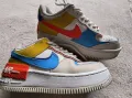 Nike, Спортни обувки Air Force 1 Shadow, Слонова кост, Жълт, Син, снимка 2