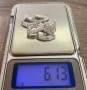 Сребърна гривна проба 925 с декоративни звена, снимка 3