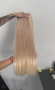 Естествена индийска коса 60см 200гр, снимка 1 - Аксесоари за коса - 45011483