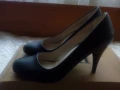 Черни дамски обувки на висок ток - обувани веднъж, снимка 7