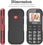 Нов Мобилен телефон с големи бутони за възрастни Отключен SOS бутон, снимка 7