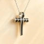 Луксозно колие с масивен кръст 💎 бижу | неръждаема стомана | стилен дизайн, снимка 1