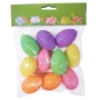 6437 Декоративни великденски яйца с брокат – 10 броя, 5 см, снимка 1