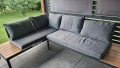 ❗ТОП ЦЕНА ❗ Градински комплект KANZA - модулен ъглов диван от алуминий с удобни възглавници и маса, снимка 7