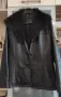 черно дамско яке от естествена кожа - М, снимка 1