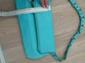 Оригинална дамска тюркоазена чантичка, снимка 8