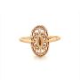 Златен дамски пръстен 2,06гр. размер:63 14кр. проба:585 модел:23582-1, снимка 1 - Пръстени - 45408393