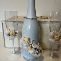 Сватбени чаши, снимка 10 - Сватбени аксесоари - 45911122