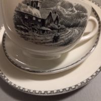 Троен сет за чай/кафе от холандски порцелан, снимка 1 - Чаши - 45180958